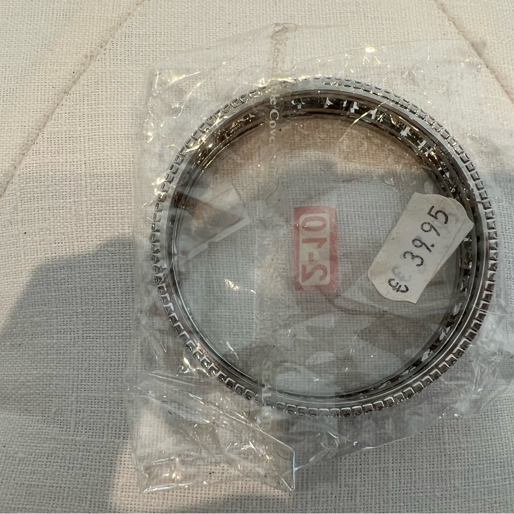 Silver-toned Rhinestone Statement Bangle | In Original Packaging - Picture 4 of 5